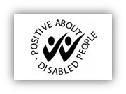 Positive about disabled people logo